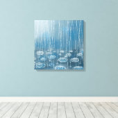 Een Ander Regenachtig Schilderij Canvas Afdruk (Insitu (Houten vloer))