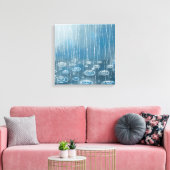 Een Ander Regenachtig Schilderij Canvas Afdruk (Insitu (Woonkamer))