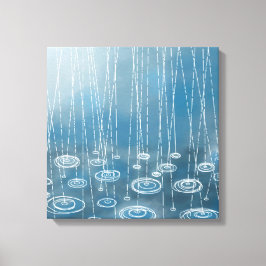 Een Ander Regenachtig Schilderij Canvas Afdruk