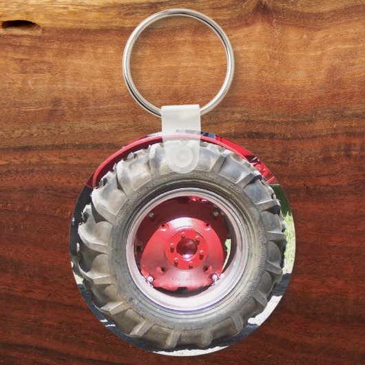 een ander rood wiel sleutelhanger (Voorkant)