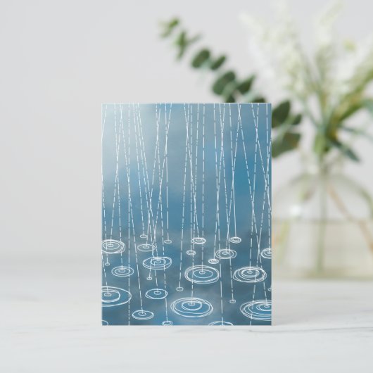 Een Ander Schilderij Van Een Regenachtige Dag Briefkaart (Staand voorkant)