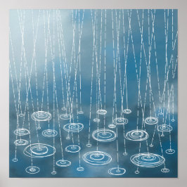 Een Ander Schilderij Van Een Regenachtige Dag Poster