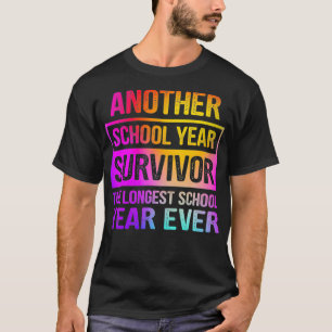 Een ander schooljaar overleven de langste schoolgy t-shirt