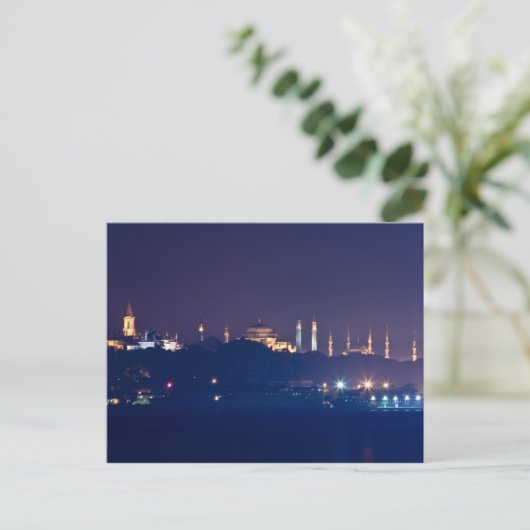Een ander silhouet van Istanbul Briefkaart (Staand voorkant)