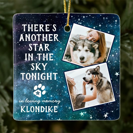 Een ander Star Pet verliest sympathie Quote Memori Keramisch Ornament