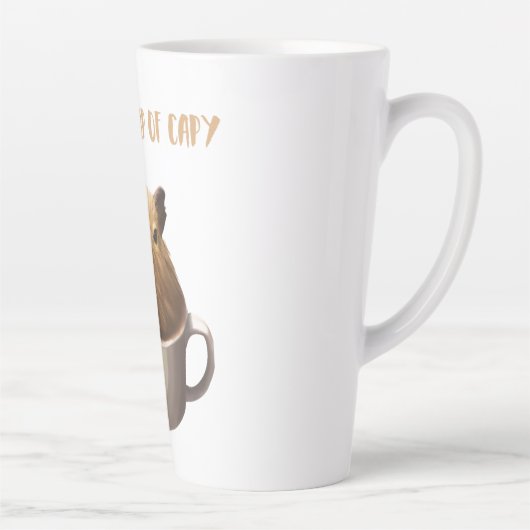 Een andere beker van Capy met Cute Capybara Latte Mok (Rechts)