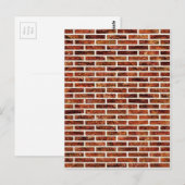 EEN ANDERE BRUG IN DE WAL! (Red Brick Pattern) ~ Briefkaart (Voorkant / Achterkant)