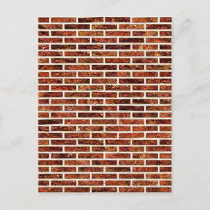 EEN ANDERE BRUG IN DE WAL! (Red Brick Pattern) ~ Briefkaart