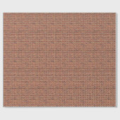 EEN ANDERE BRUG IN DE WAL! (Red Brick Pattern) ~ Cadeaupapier (Vlak)