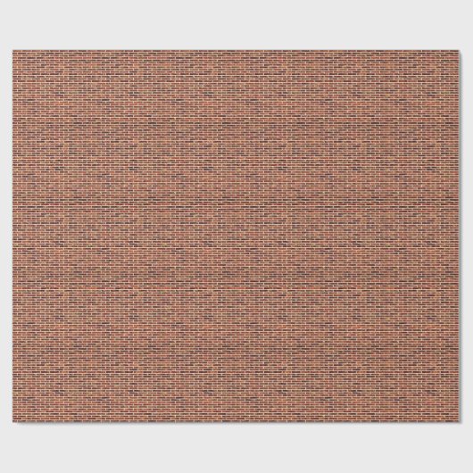 EEN ANDERE BRUG IN DE WAL! (Red Brick Pattern) ~ Cadeaupapier (Vlak)