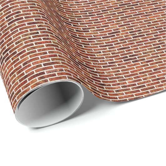 EEN ANDERE BRUG IN DE WAL! v.2 (Red Brick Pattern) Cadeaupapier (Rol Hoek)