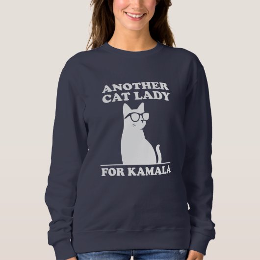 Een andere Cat Lady voor Kamala Harris 2024 Cool C Trui (Voorkant)