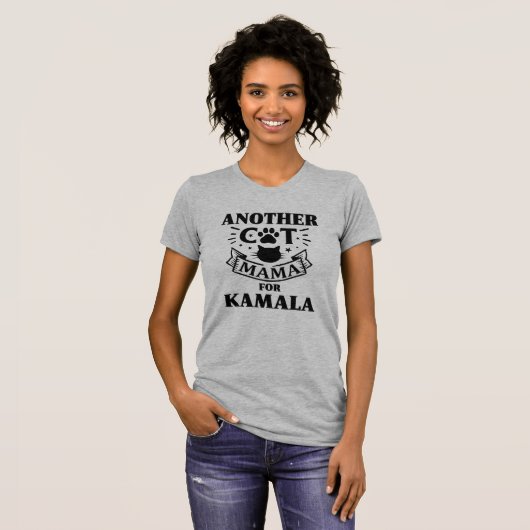 Een andere Cat Mama voor Kamala Harris President 2 T-shirt (Voorkant volledig)