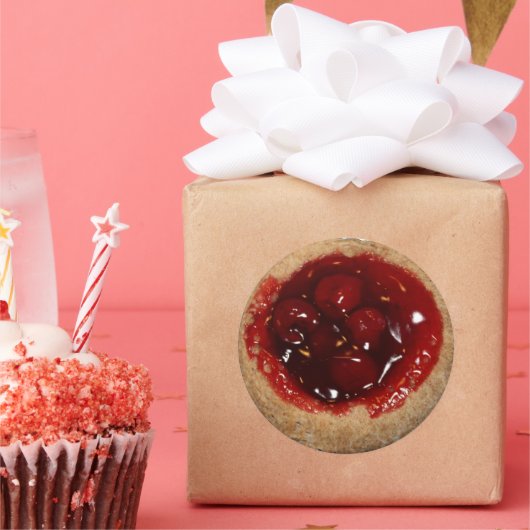 Een andere Cherry Kolache Ronde Sticker (Feest)