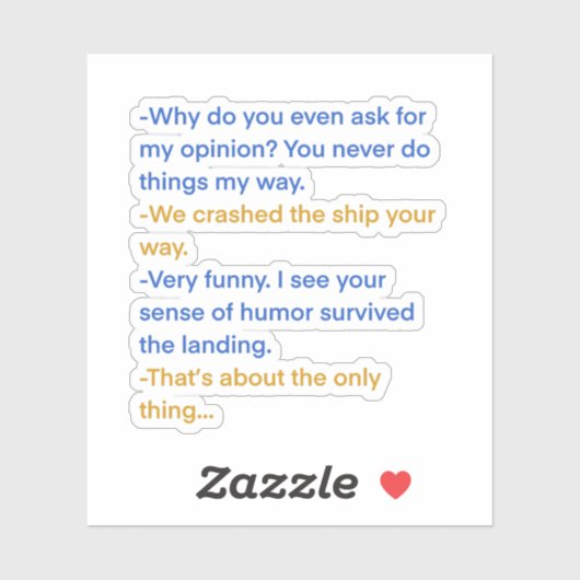 Een andere Clone Wars quote Sticker (Vel)