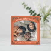 Een andere COVID kerst Holly Foto Holiday Kaart (Staand voorkant)