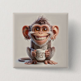 Een andere Cupp PLZ Vierkante Button 5,1 Cm