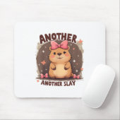 Een andere dag een andere Slay Schattige Capybara Muismat (Met muis)