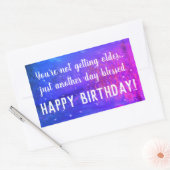 Een andere dag gezegende Happy Birthday Sticker (Envelop)