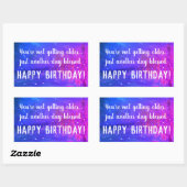 Een andere dag gezegende Happy Birthday Sticker (Vel)