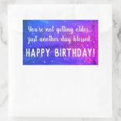 Een andere dag gezegende Happy Birthday Sticker (Tas)