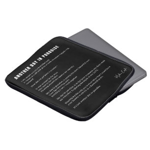 Een andere dag in het paradijs liefde gedicht muur laptop sleeve