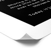 Een andere dag in het paradijs liefde gedicht muur poster (Hoek)