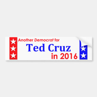 Een andere Democraat voor Ted Cruz 1016 Bumpersticker
