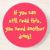 Een andere Drink Zandsteen Onderzetter (Voorkant)