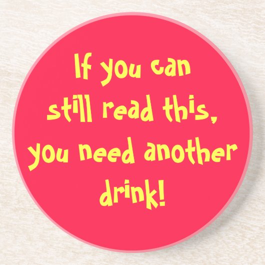 Een andere Drink Zandsteen Onderzetter (Voorkant)