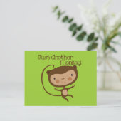 Een andere enkel Aap Briefkaart (Staand voorkant)