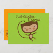 Een andere enkel Aap Briefkaart (Voorkant / Achterkant)