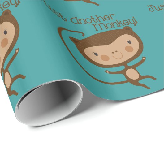 Een andere enkel Aap Cadeaupapier (Rol Hoek)