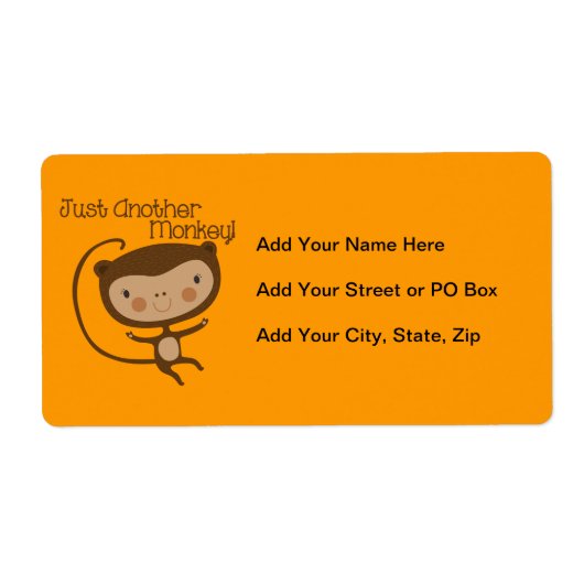 Een andere enkel Aap Etiket (Voorkant)