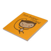 Een andere enkel Aap Tegeltje (Zijkant)