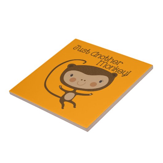 Een andere enkel Aap Tegeltje (Zijkant)