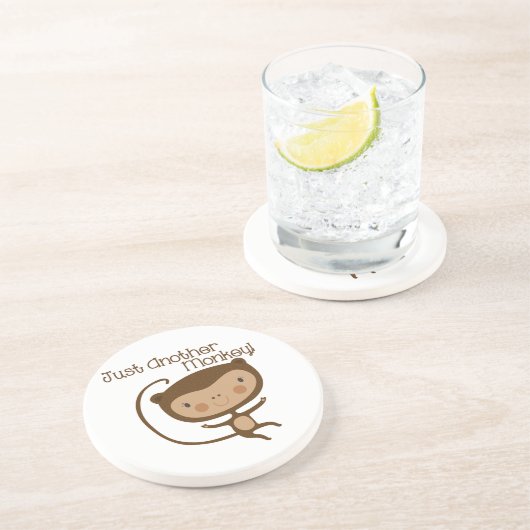 Een andere enkel Aap Zandsteen Onderzetter (Zijkant)