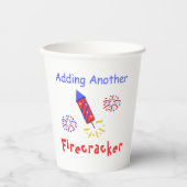 Een andere Firecracker toevoegen Papieren Bekers (Voorkant)