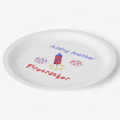 Een andere Firecracker toevoegen Papieren Bordje (Gekanteld)