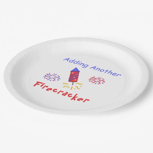 Een andere Firecracker toevoegen Papieren Bordje (Gekanteld)
