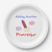 Een andere Firecracker toevoegen Papieren Bordje (Voorkant)