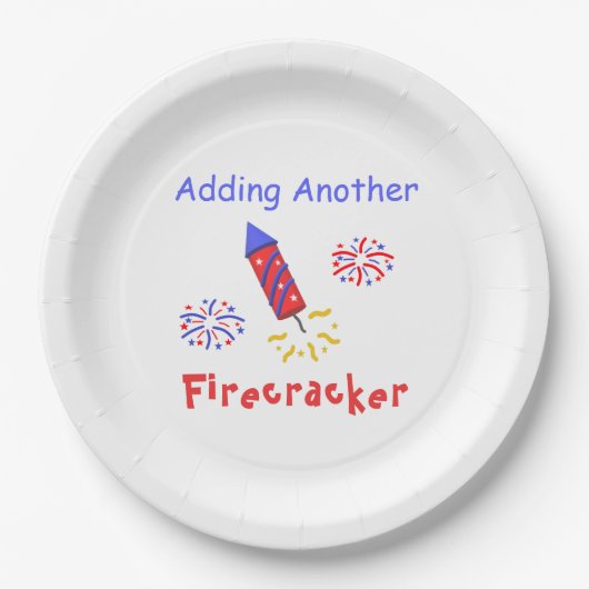 Een andere Firecracker toevoegen Papieren Bordje (Voorkant)
