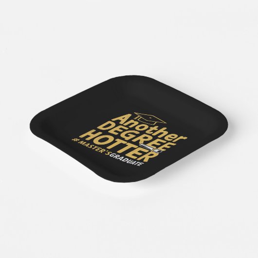 Een andere graad Hotter Master's Degree Afstuderen Papieren Bordje (Gebogen)