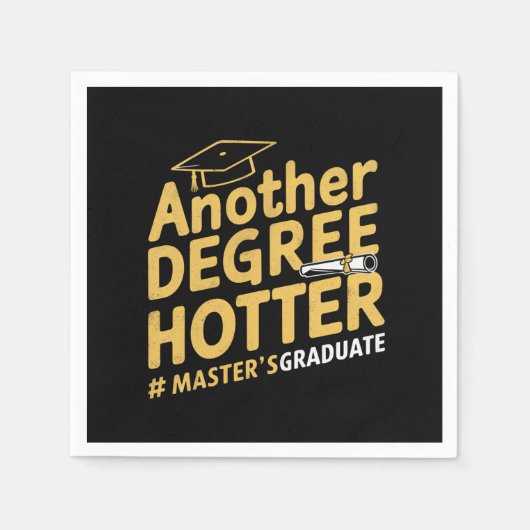 Een andere graad Hotter Master's Degree Afstuderen Servet (Voorkant)