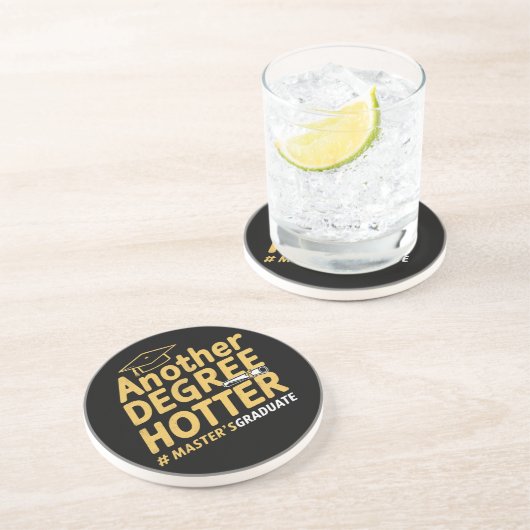 Een andere graad Hotter Master's Degree Afstuderen Zandsteen Onderzetter (Zijkant)