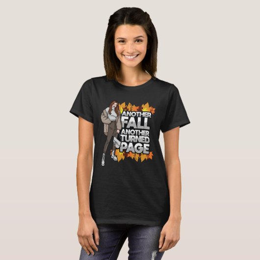 Een andere Herfst & gedraaide pagina Thanksgiving  T-shirt (Voorkant volledig)