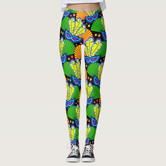 Een andere Leggings voor de Mode van Mardi Gras Po (Voorkant)