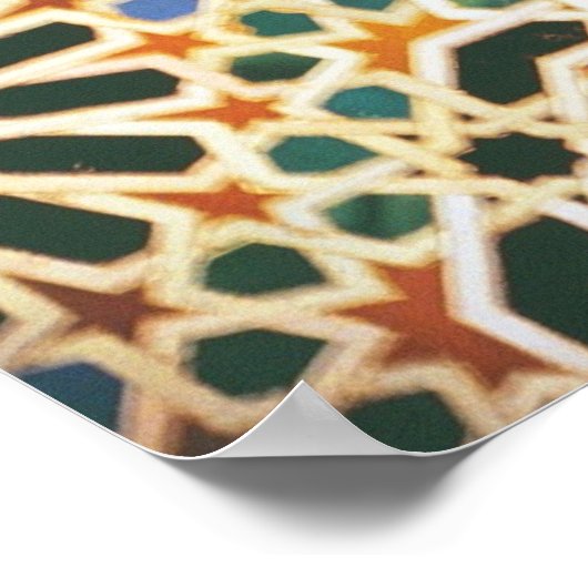 Een andere Moorse Tegel Poster (Hoek)