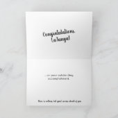 Een andere opgeleide zwarte Afstuderen Kaart (Binnen)