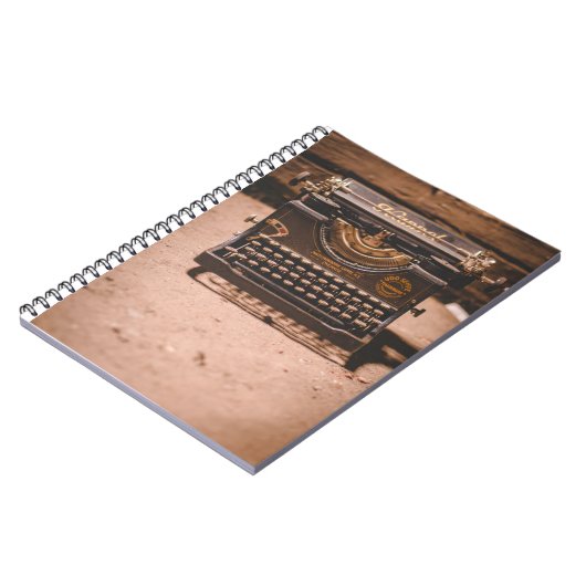 Een andere oude typemachine notitieboek (Linkerzijde)